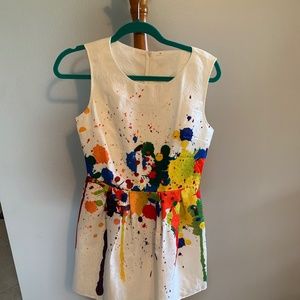 Paint splatter dress